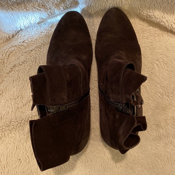 Paul Green Brown Suede Booties size 7 - Picture 3 of 5